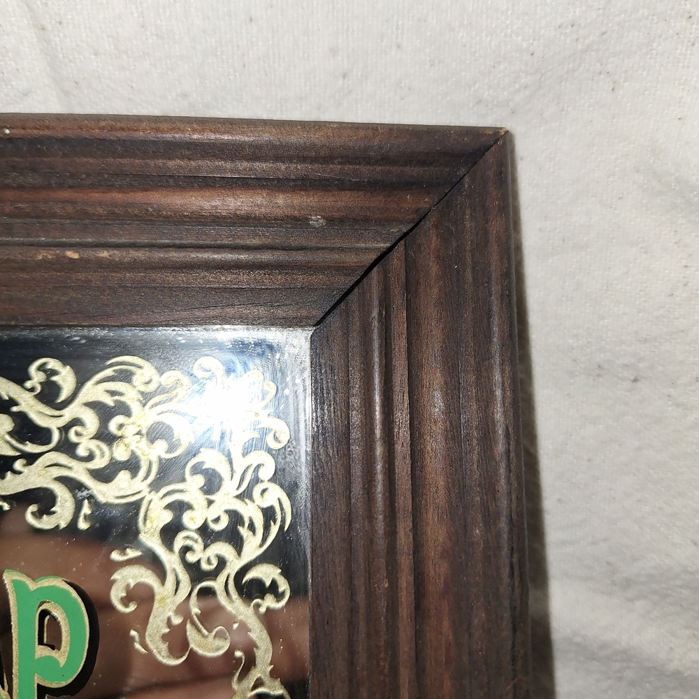 Vintage Pears’ Soap Advertising Mirror With Wooden Frame 13in X 9in Retro Gift - Picture 4 of 9
